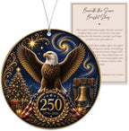 Christmas Decorations - Christmas Ornaments - 250 Anniversary USA Merchandise - Christmas Ornament 2026 – Christmas Decoration for Home, Stocking Stuffers - Gifts for Family Mom Dad Friends Coworker by Rusaten