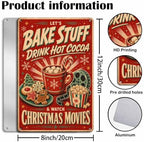 Christmas Movie Sign, Hot Cocoa Decor, Retro Holiday Wall Art - Image 3