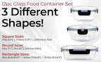 Magic Mill Premium Borosilicate Glass Food Storage Containers - Image 7