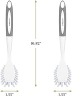 Amazer Dish Brush with Handle, 2 Pack Kitchen Scrub Brushes - Image 3