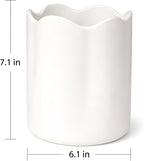 Ceramic Utensil Holder for Kitchen Counter, 7.1" Large Kitchen Utensil Crock - Image 4