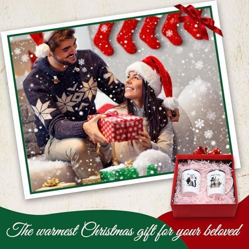 Didaey 6 Pcs Christmas Coffee Mugs Cups 11 oz Christmas Stainless Steel Tumbler Vacuum Insulated Coffee Cups with Handle Lid Straw Wine Mug for Winter Xmas Gift Holiday Party Supplies(Buffalo Plaid) - Image 6