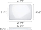 TrueCraftware- Full Size Polypropylene Sheet Pan Cover Clear Color Set of 2- - Image 5