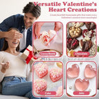 HKNMTT Heart Silicone Mold Valentine 3D Diamond Chocolate Mould 2 Pcs 12-Cavity for Hot Cocoa Bombs Cake Soap Jelly Candy Ice Biscuit Muffin Gift Party Handmade Love Shaped DIY Breakable - Image 6