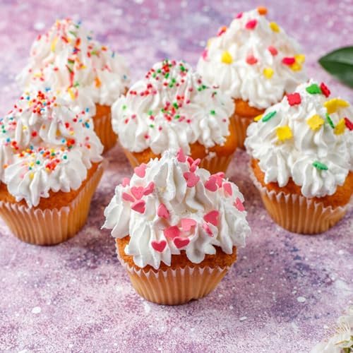 Valentines Sprinkles for Baking, Pink, Red and White Heart Sprinkles for Valentines Cake Cookies Cupcake Decorating - Image 7
