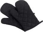 Oven Mitts, Premium Heat Resistant Kitchen Gloves Cotton & Polyester Quilted by Nachvorn