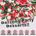 Christmas Sprinkles for Baking, Red Green Holiday Cookie Sprinkles, 180g - Image 4