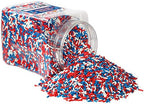 Red White Blue Jimmies, 2.2 lb Patriotic Sprinkle Mix - Image 3