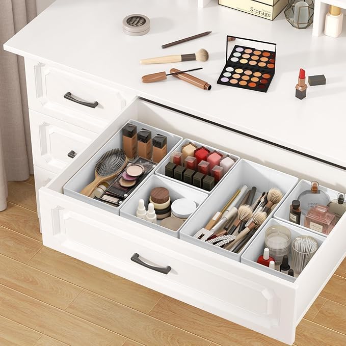 DIMJ Drawer Organizer Clothes, 14 Pack Dresser Organizer, Foldable Closet - Image 4
