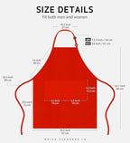 Syntus 12 Pack Bib Apron, Unisex Aprons Adjustable Waterdrop Resistant - Image 2