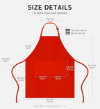 Syntus Apron for Men Women, Adjustable Cooking Kitchen Chef Aprons - Image 2