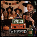 4 Pcs Hocus Pocus Decor, Vintage Halloween Decorations Indoor Table Sign - Image 6