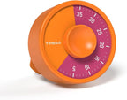 60-Minute Visual Timer, Twist to Set, Loud Battery-Powered Alarm, by TIMESS
