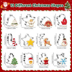 12 Pcs Christmas Cookie Cutters Set, Stainless Steel Holiday Cookie Molds - Image 2
