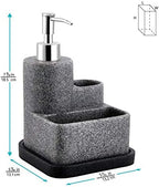 ZCCZ Black Soap Dispenser with Sponge Holder, Kitchen Soap Dispenser Pump - Image 7