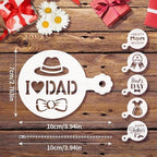 JULBEAR 36Pcs Mother's Father's Day Cookie Cake Stencil Templates - Image 2