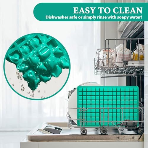 Square Gummy Molds Silicone, Mini Cute Candy Chocolate Keto Molds 3 Pack 126 Cavities Non-stick BPA free Tiny Bite Size Molds for Ice Cube Fruit edible Gummy Mold Easy to Release DIY Candy Making Kit - Image 4