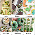 Dinosaur Sprinkles with Bone & Tree Confetti, Jungle Cake Sprinkles, 180g - Image 6