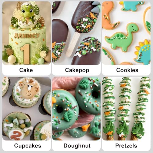 Dinosaur Sprinkles with Bone & Tree Confetti, Jungle Cake Sprinkles, 180g - Image 6
