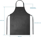 Gotega Waterproof Rubber Vinyl Apron Adjustable Dishwasher Apron - Image 2