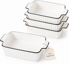 12 Oz Casserole Dish, Ceramic Baking Dishes Sets of 4, Small Casserole Dish by DLIMHOME