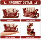 Christmas Decorations Indoor, 4pcs Christmas Countdown Home Decor - Image 3