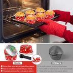 Christmas Mini Cake Pans with Lids, Aluminum Foil Mini Muffin Tins, 30Pack - Image 6