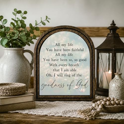 Goodness of God Arched Decor, Faith Table Sign, 5.9x7.9 - Image 7