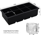 Bangp Large Ice Cube Tray for Whiskey, 2 Pack Stackable Big Ice Cube Molds Make - Image 6
