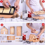 Gingerbread House Cookie Cutters Shapes Large, Set of 10 - Image 4