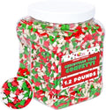 Christmas Sprinkles - 1.2 Pounds - Bulk Red and Green Tree Confetti by AGreatSurprise