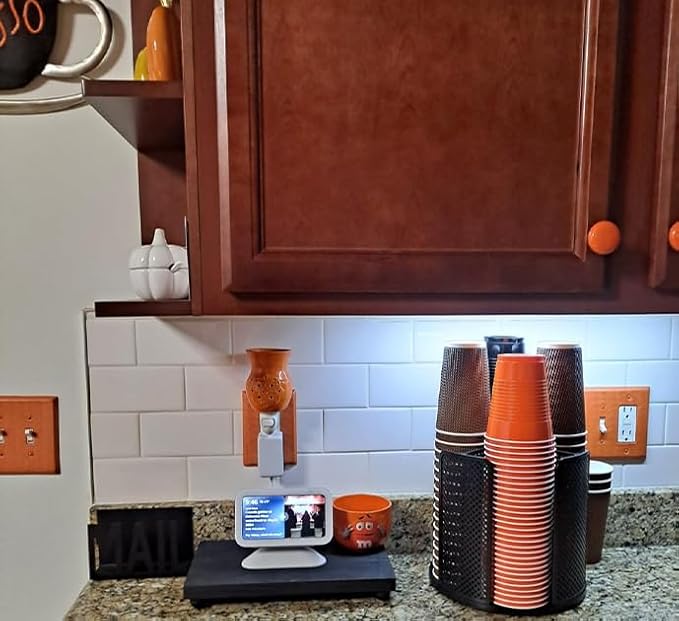 Coffee Cup Dispenser, Disposable Paper Cup and Lid Holder 360° Rotatable - Image 4