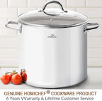 HOMICHEF 16 Quart LARGE Stock Pot - Image 7