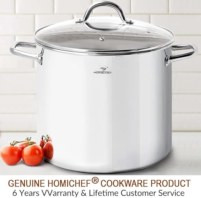 HOMICHEF LARGE STOCK POT 24 Quart - Image 7