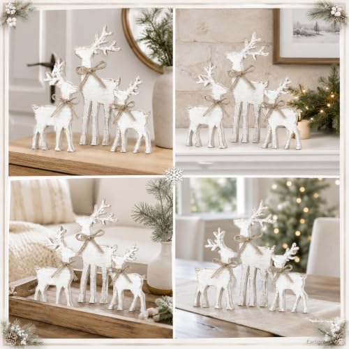 Christmas Decorations Indoor, 3pcs Christmas Reindeer Home Decor - Image 6
