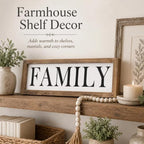 Wooden Family Sign Wall, Shelf, Mantel, Entryway Table Home Decor - Image 3