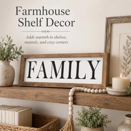 Wooden Family Sign Wall, Shelf, Mantel, Entryway Table Home Decor - Image 3