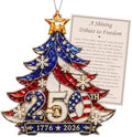 Christmas Decorations - Christmas Ornaments - 250 Anniversary USA Merchandise - Christmas Ornament 2026 - Stocking Stuffers - Gifts for Family Coworker car Hanging Accessories by Rusaten