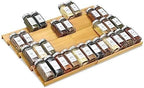 Spice Drawer Organzier, 4 Tiers- 8Pcs Bamboo Spice Rack Tray Insert - Image 2