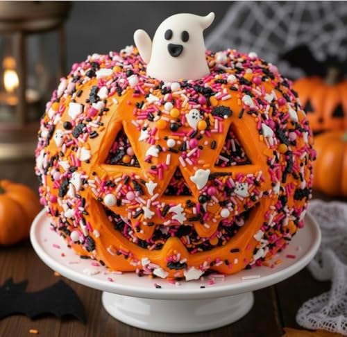 Manvscakes Sprinkles - Themed Sprinkles for Cake Decorating, Sprinkle Mix for Cookies, Ice Cream, Fondant Cake, Caramel Apples, Cupcakes & Other Desserts, Assorted Halloween Sprinkles, 4 oz - Image 2