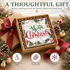 Merry Christmas Wood Box Sign, Colorful Holiday Decor for Tabletop Shelf - Image 6
