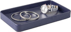 mDesign Modern Decorative Metal Guest Hand Towel Tray Holder Organizer - Image 7