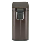 mDesign Small Modern 1.3 Gallon Rectangle Metal Lidded Step Trash Can, Compact - Image 6