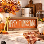 Happy Thanksgiving Sign, Wooden Shelf, Table & Wall Indoor Decor - Image 5