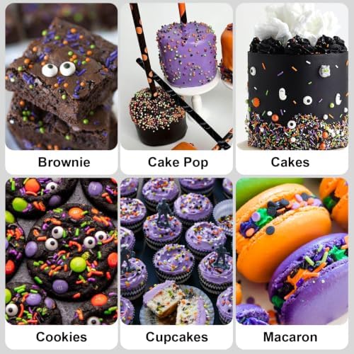 Halloween Sprinkles for Baking, Halloween Jimmies Nonpareils Confetti, 180g - Image 6