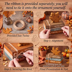 4 Pcs Thanksgiving Autumn Decorations for Home, Maple Leaf Sign - Image 5