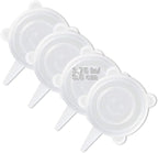 LELE LIFE 4 Pack Same Size Silicone Stretch Lids, Thicker Reusable Sturdy by LELE+LIFE