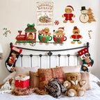 Artlunar Vintage Christmas Decor Gifts Rustic Christmas Mrs Claus Gingerbread Bakery Santa‘s Favorite Treats Tin Sign for Home Farmhouse Kicthen Cafe Bar Wall Decor 8 x 12 inches (3244) - Image 6
