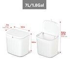 Glad Roomate Under Counter Waste Bin | Space Saving Small Trash Can - Image 2