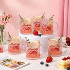 Maxcheck 6 Sets 12 oz Galentines Gang Glass Cups Bulk by Maxcheck